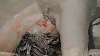 Kauçuk kirli erotik anal Mary Kraliçe-cam